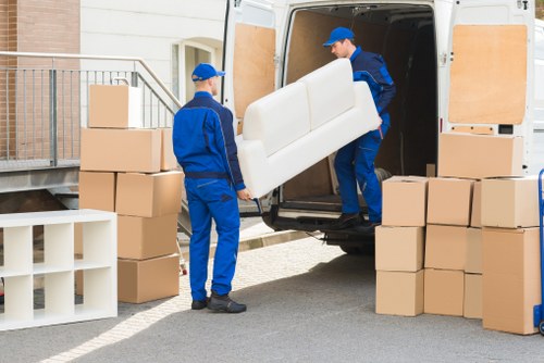 Local moving van supporting a Parsons Green relocation