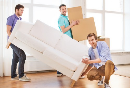 Removal team planning a house move in Parsons Green