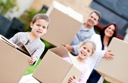 Packing and loading items for a move in Parsons Green