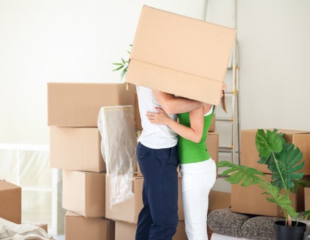 Delicate furniture being handled for a local move