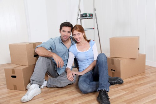 Van-based moving support for a flat or office relocation