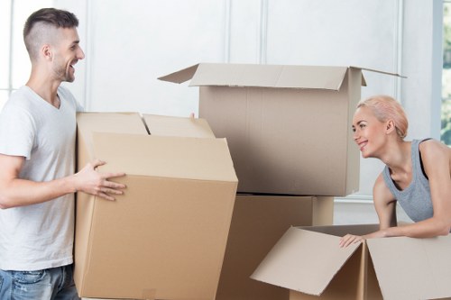 Preparing belongings for a flat move in Parsons Green