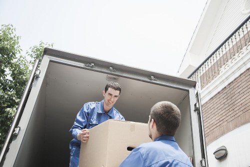 Boxes and moving supplies prepared for a Parsons Green relocation